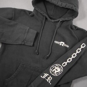 Fuerza Regida Otra Peda Tour Black Graphic Hoodie Mens M Sweater Chains